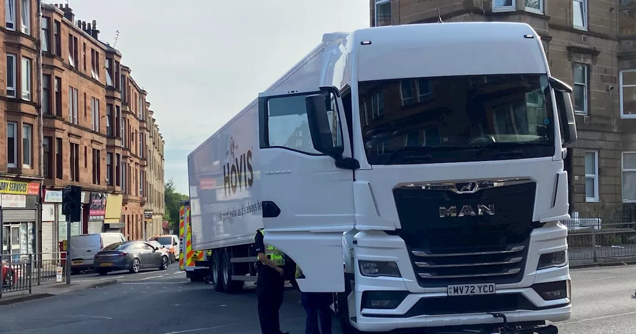 Driver reported after cyclist rushed to hospital after being hit on Glasgow road