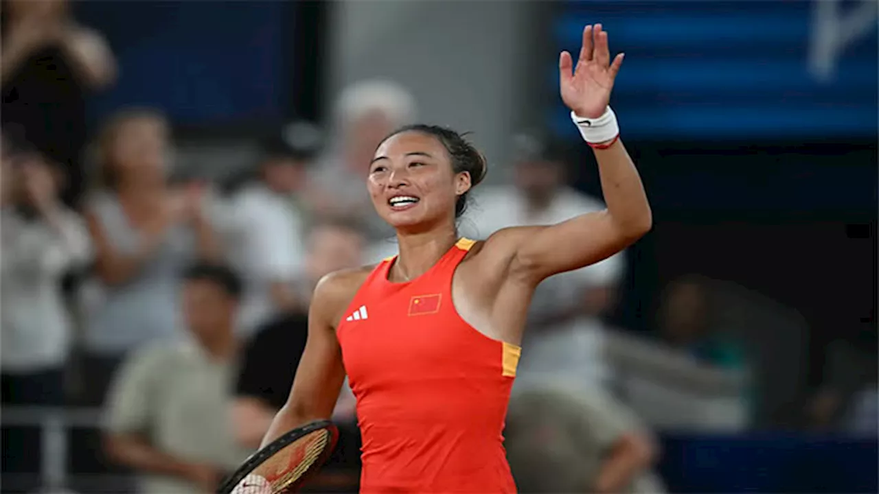 China's Zheng ends Kerber's career to reach Olympic semi-finals