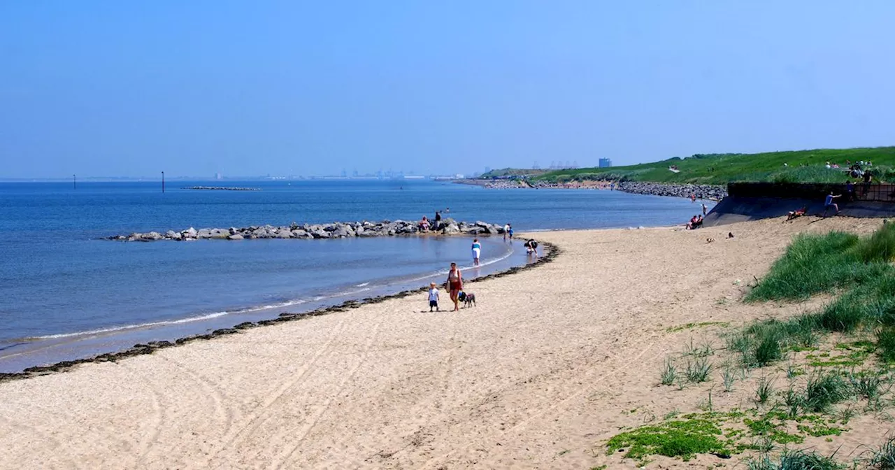 Stunning Mersey beach with miles of sand next to a 500-year-old castle