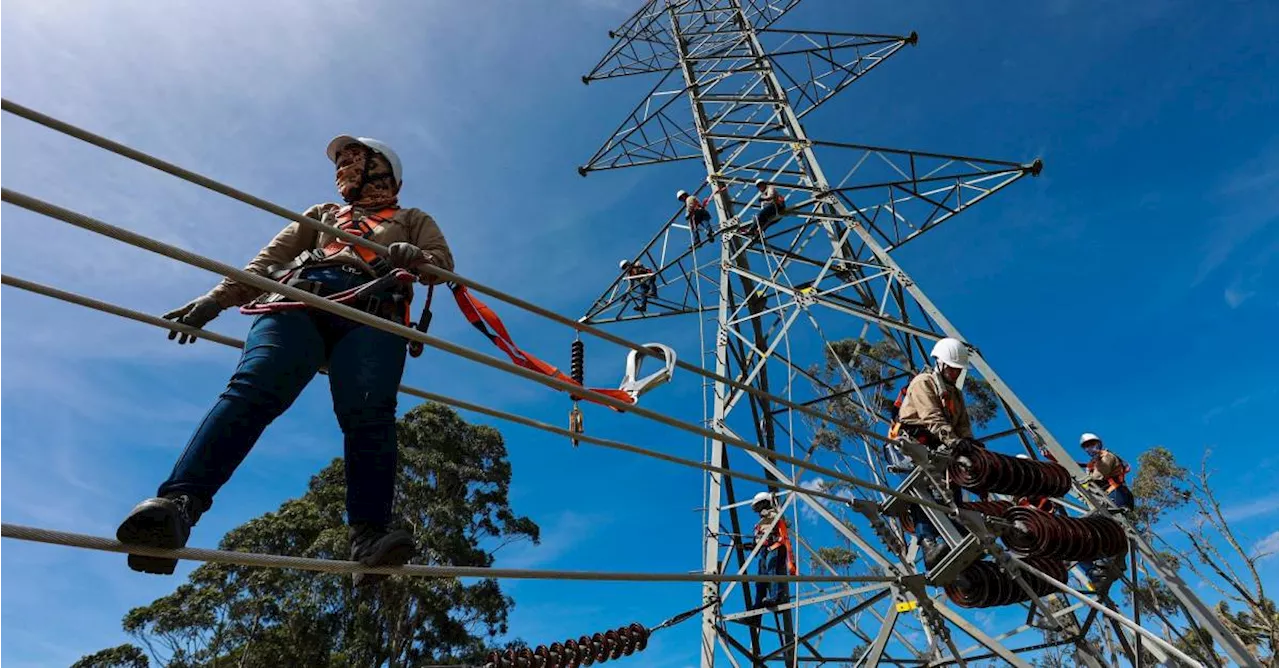 Las historias detrás de las primeras mujeres linieras que construirán torres de energía eléctrica en Colombia