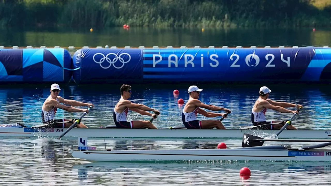 United States wins men's four among Olympic rowing golds