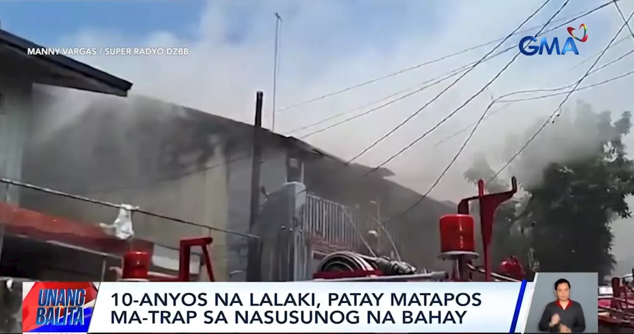 10-anyos, patay nang ma-trap sa nasusunog nilang bahay sa Maynila