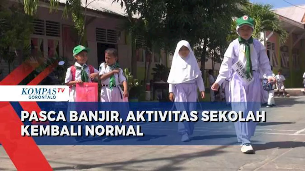 Dijadikan Posko Pengungsian Korban Banjir, Aktivitas Sekolah di Kabupaten Gorontalo Mulai Normal