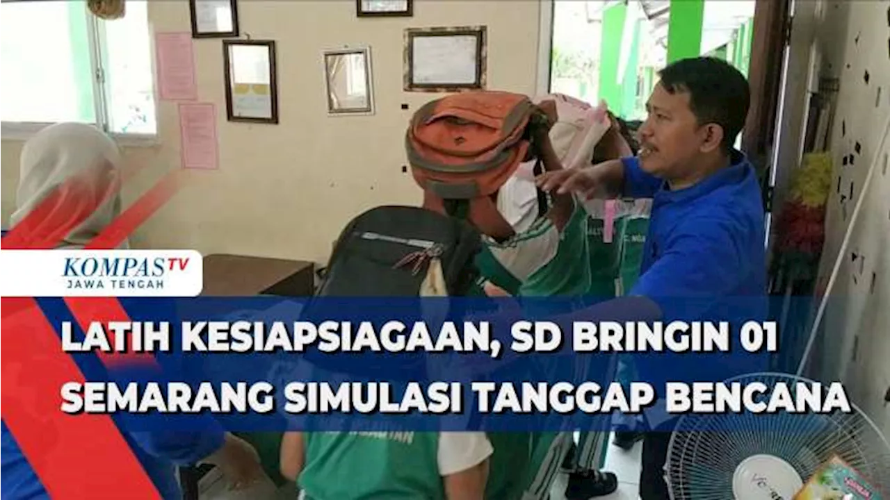 Latih Kesiapsiagaan, SD Bringin 01 Semarang Simulasi Tanggap Bencana