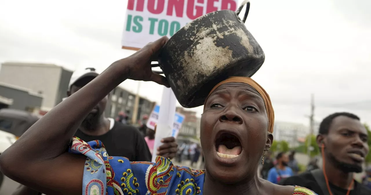 'Enough is enough' : Nigerians take to street in protest over a cost-of-living crisis