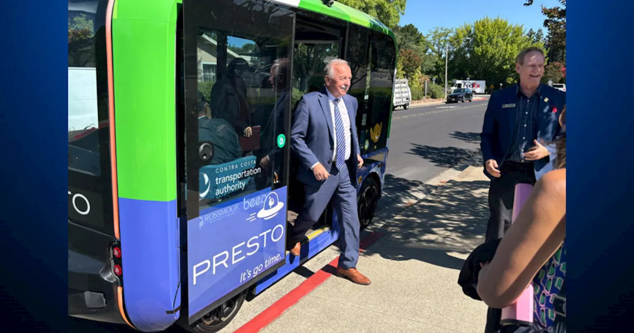 Autonomous shuttles debut at Rossmoor senior living community