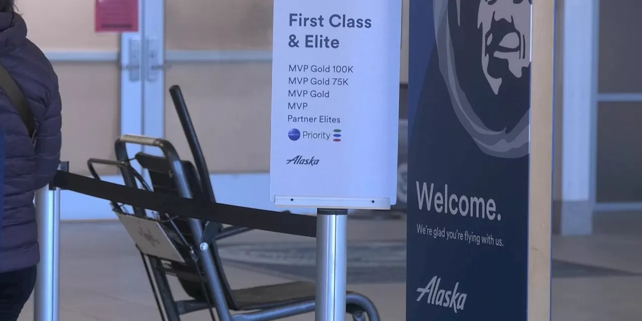 Alaska Airlines seat configuration updates preparing to take flight