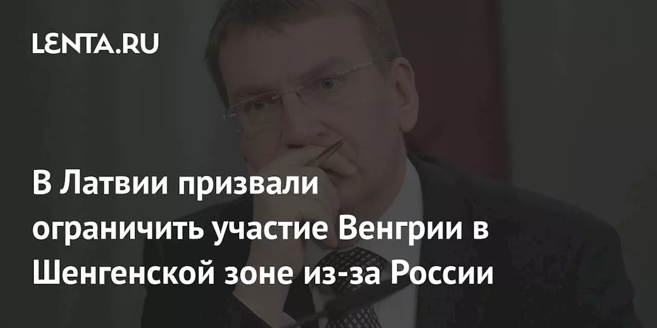 В Латвии призвали ограничить участие Венгрии в Шенгенской зоне из-за России