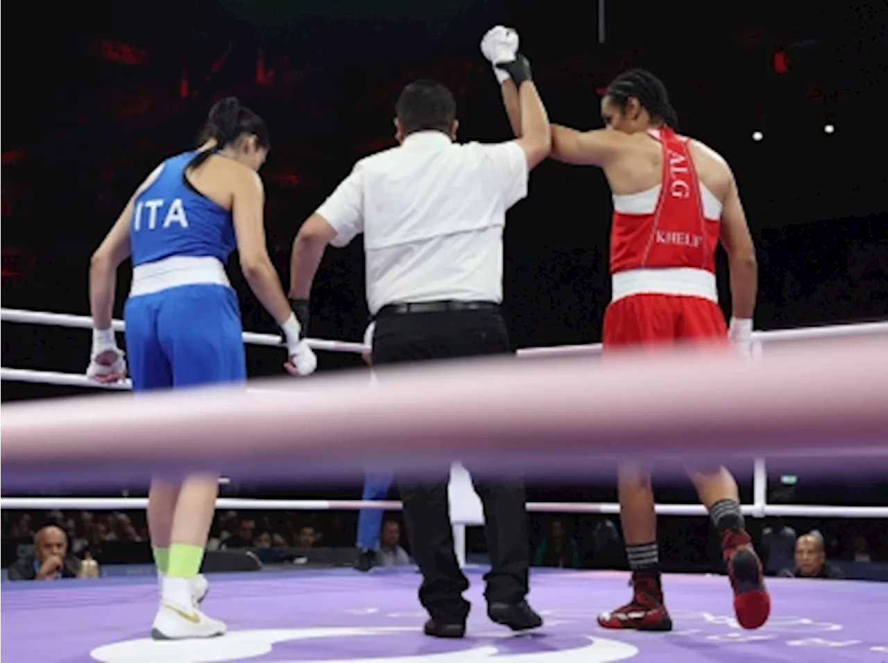 Amid gender row, female Algerian boxer wins after just 46 seconds as opponent collapses in tears