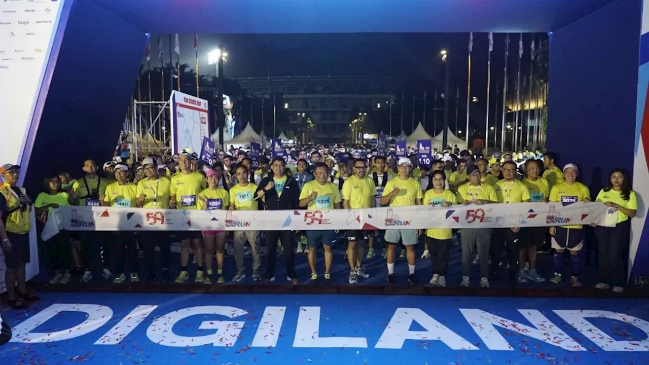 Telkom Gelar Digiland Run 2024, Lautan Manusia Penuhi Kawasan Senayan-Semanggi