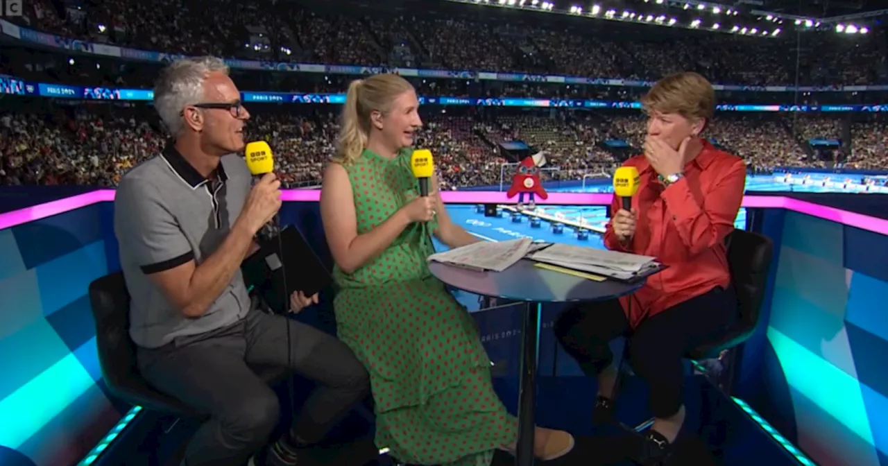 BBC Olympic studio falls into silence as Clare Balding almost stops broadcasting