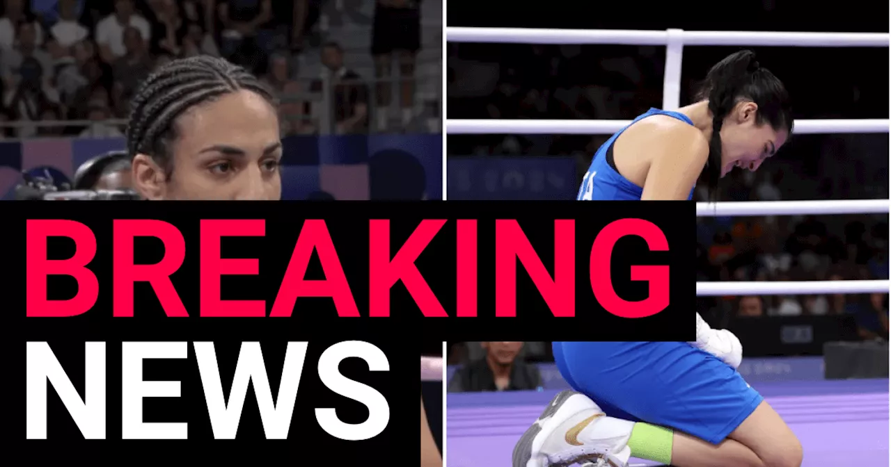 Imane Khelif wins fight at Olympics after opponent furiously quits in the ring