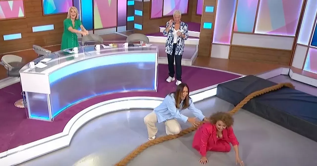 Loose Women in chaos as Nadia Sawalha falls over live on air