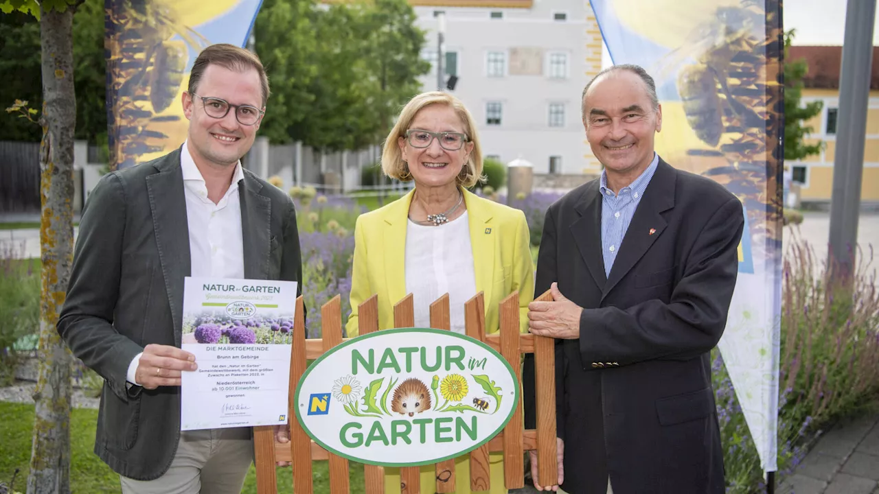 Brunn am Gebirge holt „Natur im Garten“-Landessieg