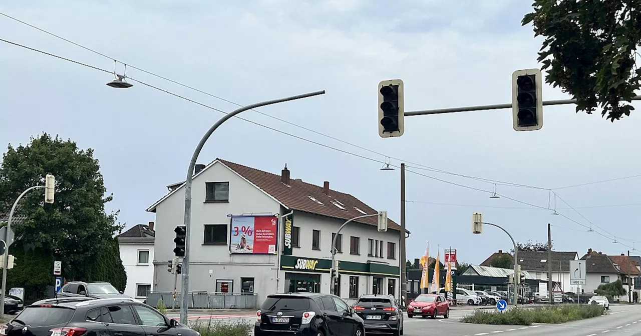 Auf der Mindener Straße in Bad Oeynhausen: Ampel vorerst abgeschaltet