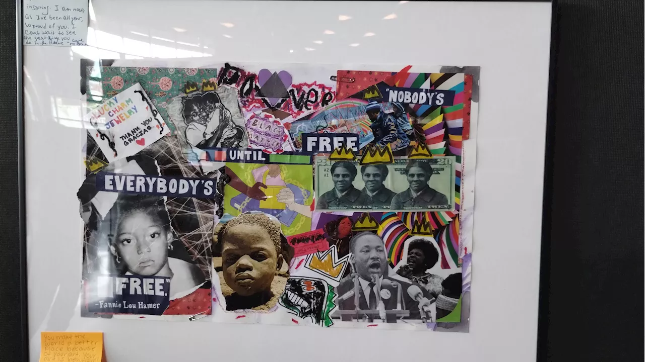 Barclays Center’s student art show features 85 Basquiat-inspired pieces