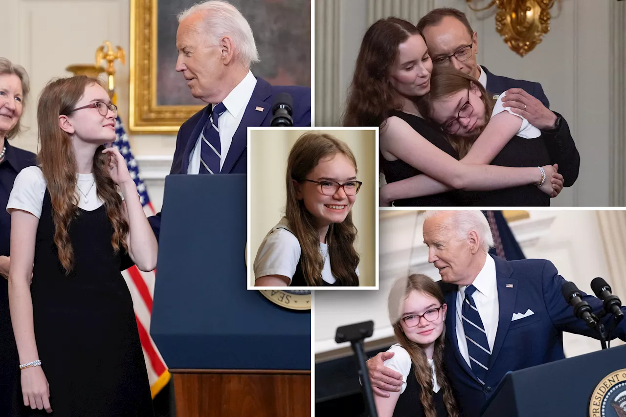 Biden gets White House to sing 'Happy Birthday' to tearful daughter of freed Russian prisoner