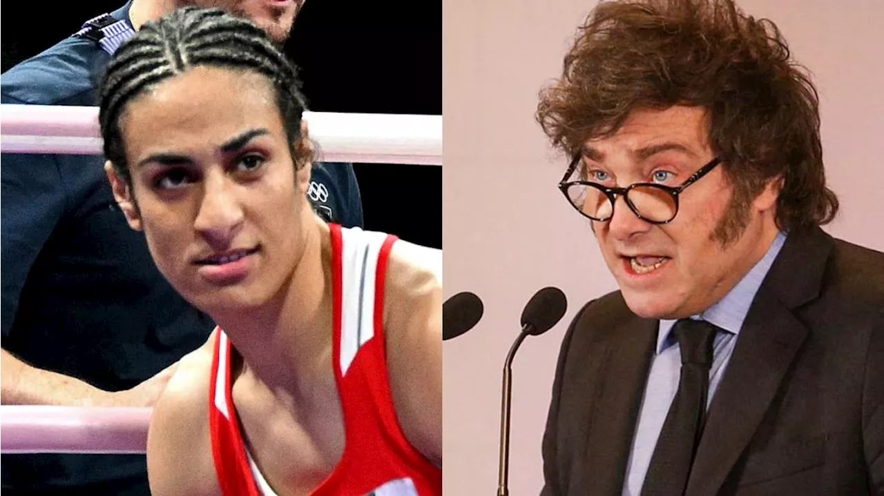 Milei criticó a los 'boluprogres' por la inclusión de la boxeadora argelina Imane Khelif en los Juegos Olímpic...