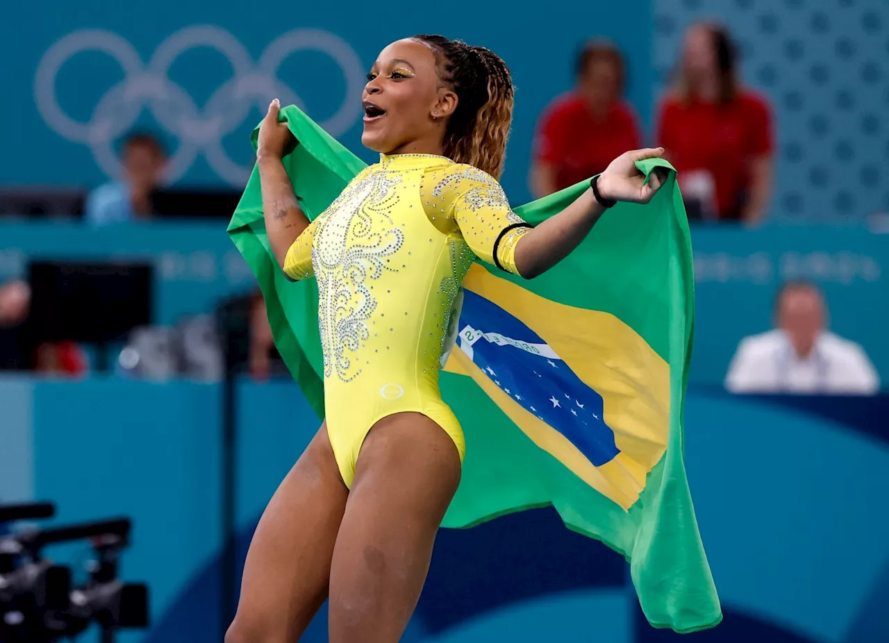 Rebeca Andrade sonha em quebrar recorde de medalhas do Brasil: 'Seria gigante'