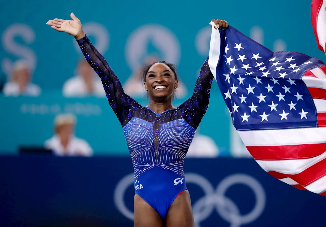 Simone Biles bags 6th Olympic gymnastics gold in all-around