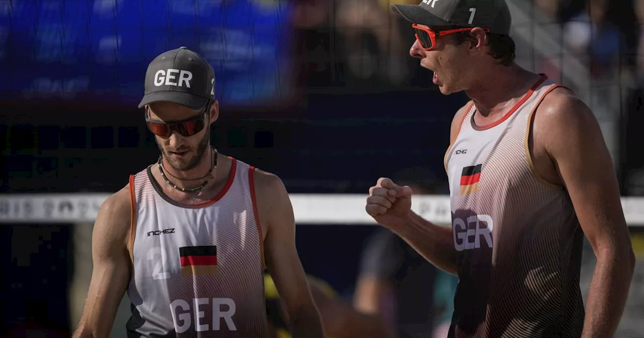 Paris 2024: Beach-Volleyballer Ehlers/Wickler gewinnen Olympia-Krimi