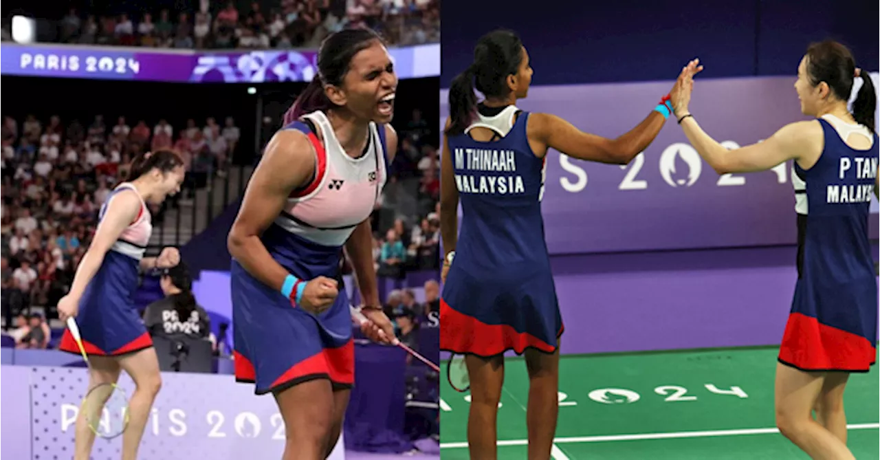 Pearly-Thinaah Become First M'sian Women Doubles Pair To Enter Olympics Semifinals