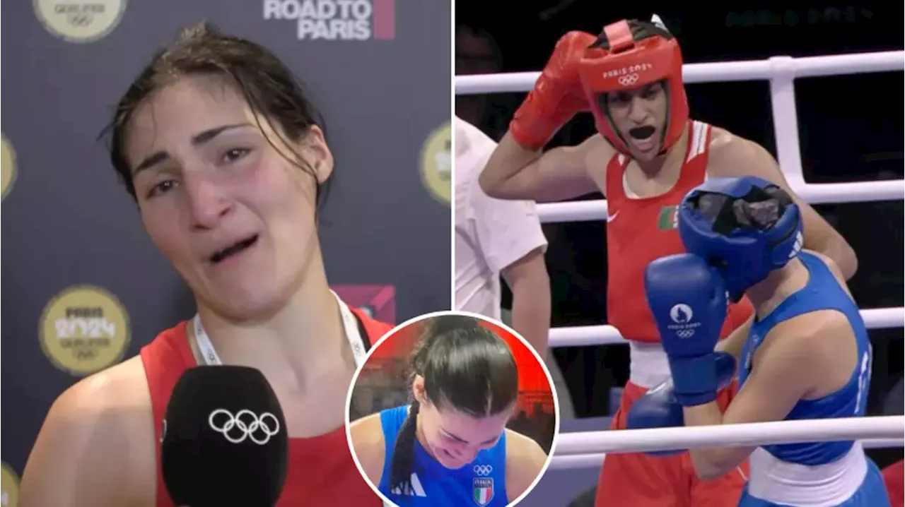 Olympic boxer Angela Carini breaks silence on abandoning fight vs Imane Khelif in 'highly emotional' interview