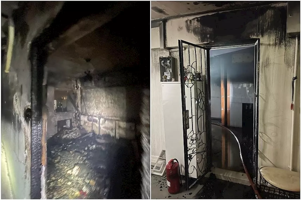 Four taken to hospital, 35 evacuated after early morning fire in Ang Mo Kio flat