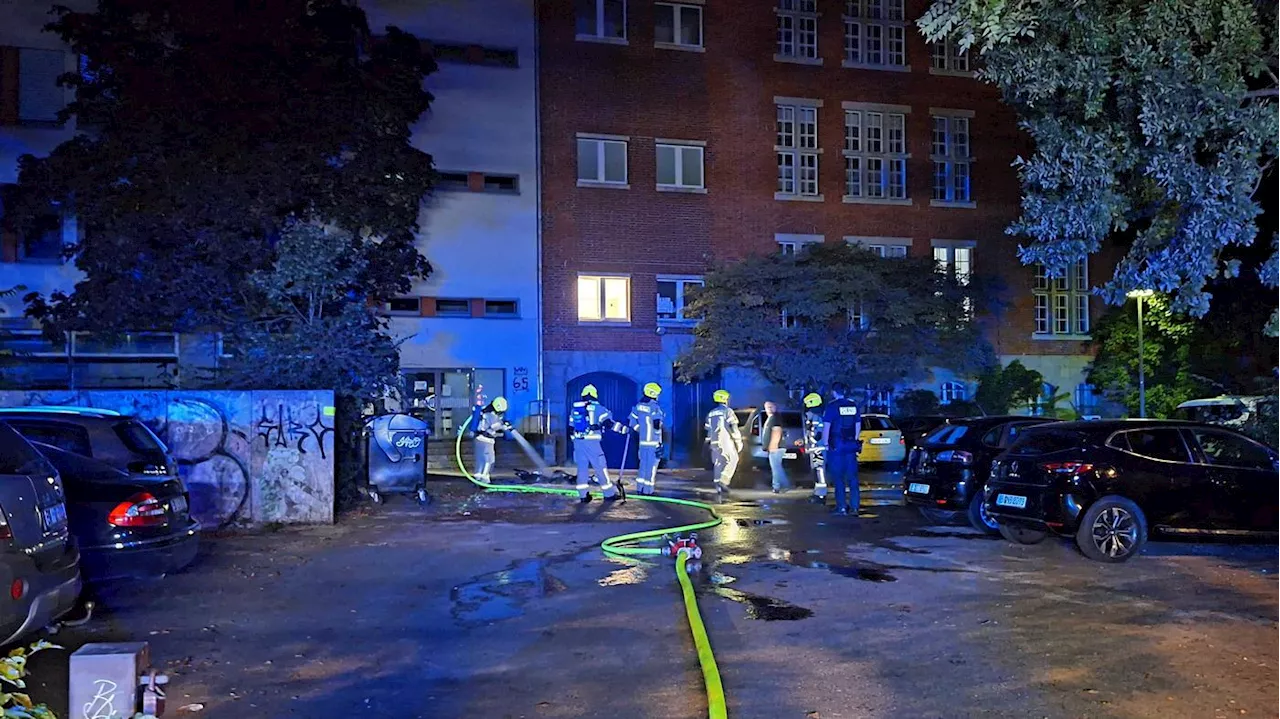 Wenige Wochen nach Anschlag: Berliner Feuerwehr muss erneut Brand am Gymnasium Tiergarten löschen