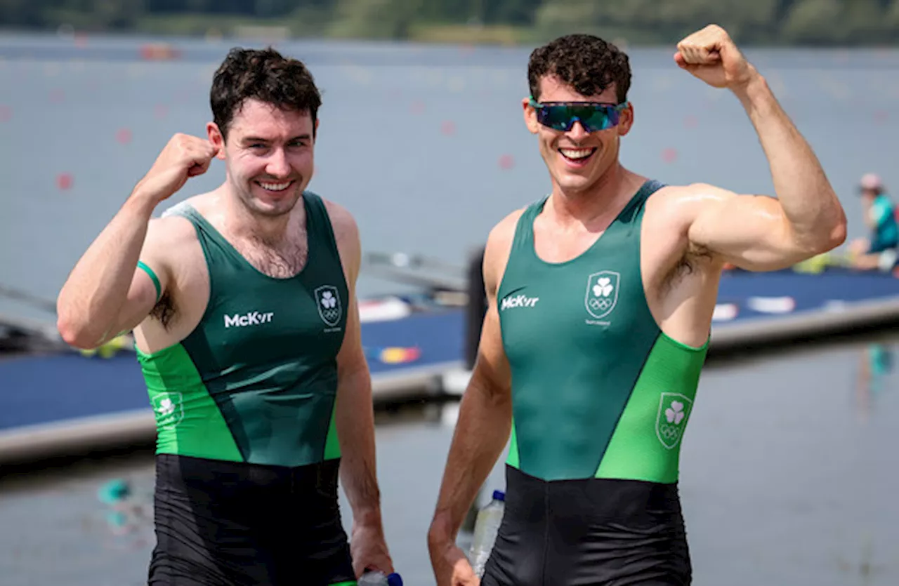 Philip Doyle and Daire Lynch win Olympic bronze for Ireland in men's double sculls rowing