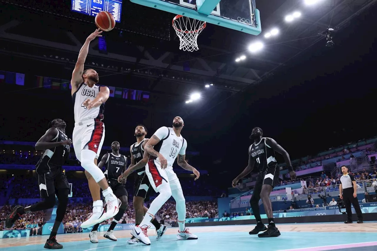 USA routs South Sudan to reach Olympic basketball quarterfinals