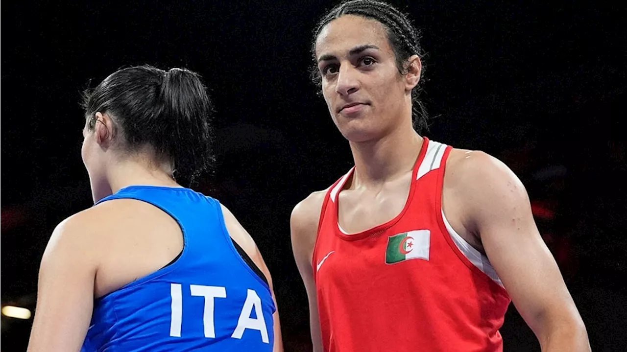 Algeria boxer who had gender test issue wins first Olympic fight when opponent quits
