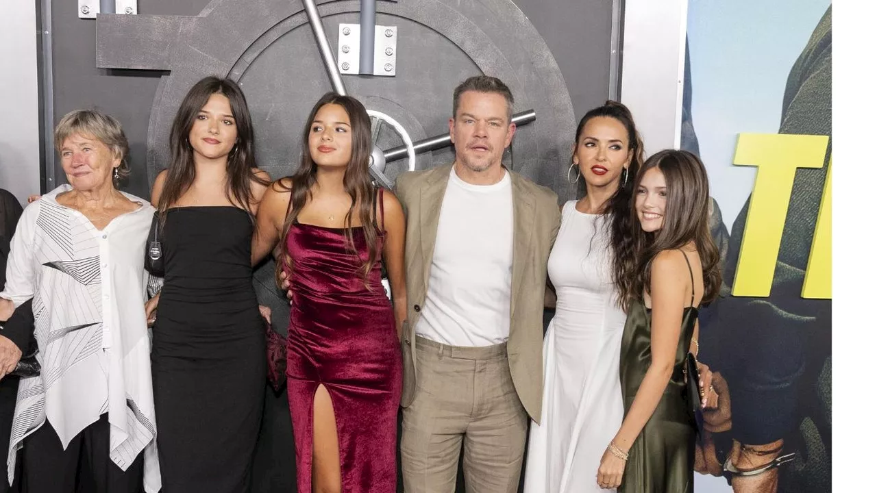 Matt Damon, quando il red carpet è formato famiglia: le foto