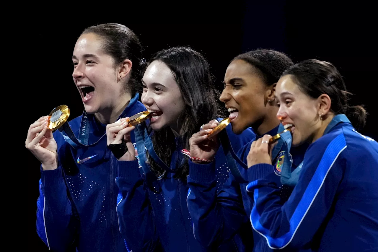 Lee Kiefer leads U.S. women’s foil team to Olympic fencing breakthrough