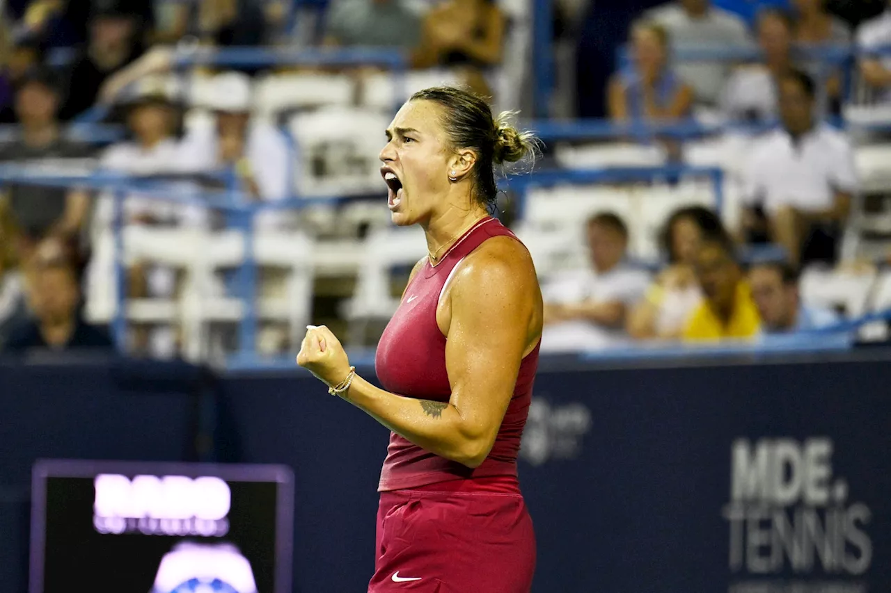 Top seeds Aryna Sabalenka, Andrey Rublev survive, advance at DC Open