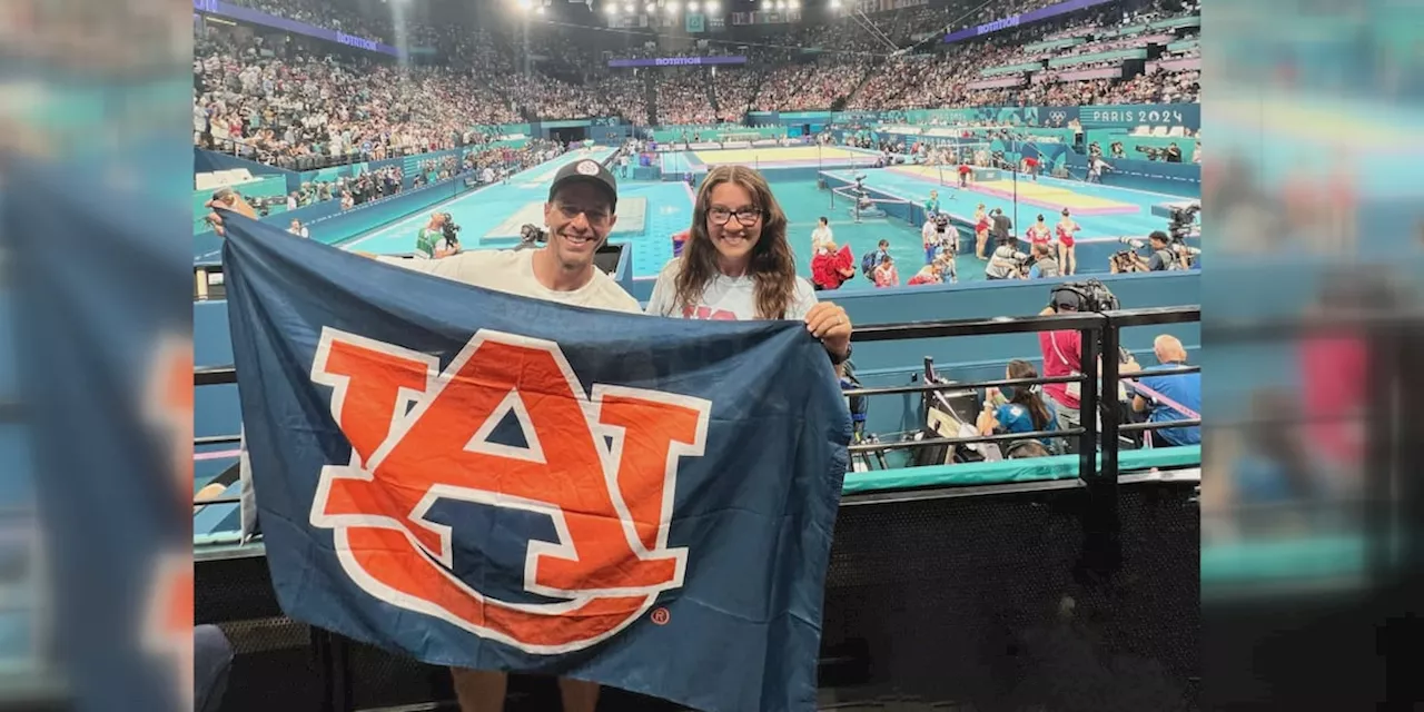 ‘War Eagle’: Auburn fans cheer on Suni Lee at the Olympics