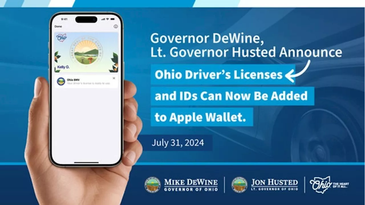 Ohio residents can now add driver's licenses to Apple Wallet, use at TSA