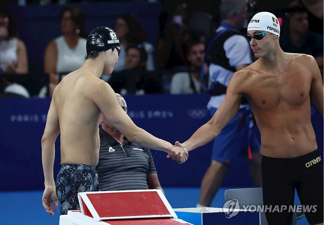 [올림픽] 자유형 200ｍ 챔피언 포포비치 '내 친구 황선우, 고개 들기를'