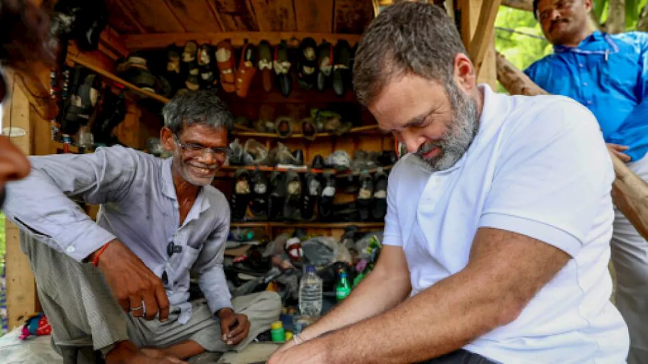 UP Cobblers Fortune Changes With Rahuls Visit, Offered Rs 10 Lakh For Shoes Stitched By LoP