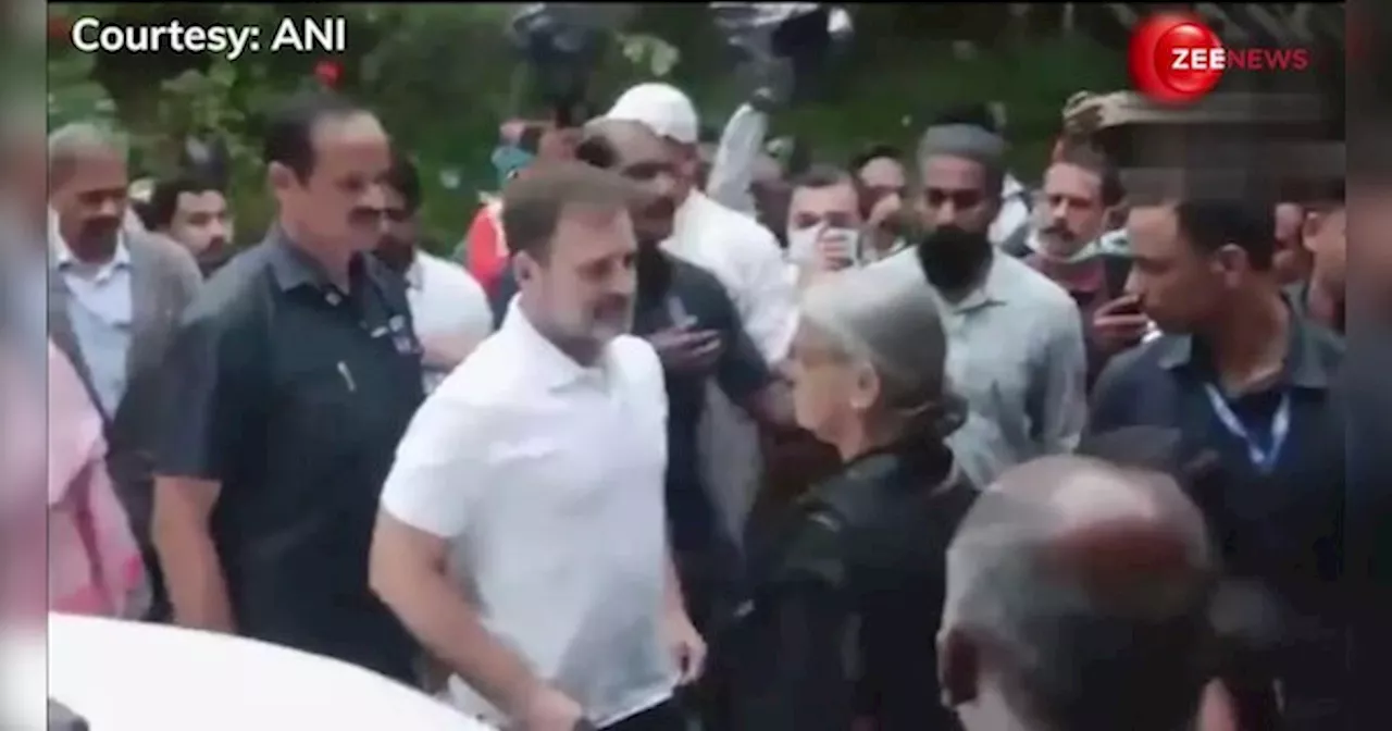 VIDEO: राहुल गांधी ने वायनाड में लैंडस्‍लाइड पीड़ितों से की मुलाकात, बहन प्रियंका भी पहुंची साथ