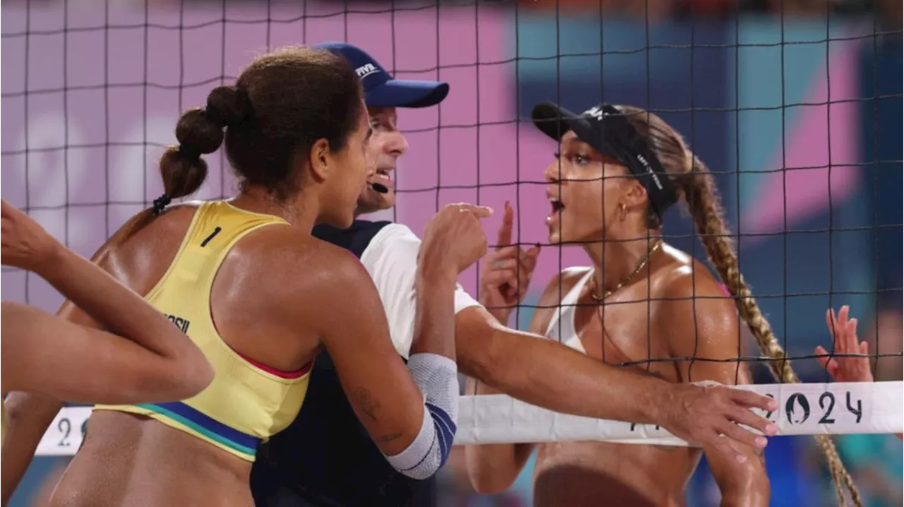 DJ diffuses explosive fight with perfect song during tense gold medal match between Brazil and Canada