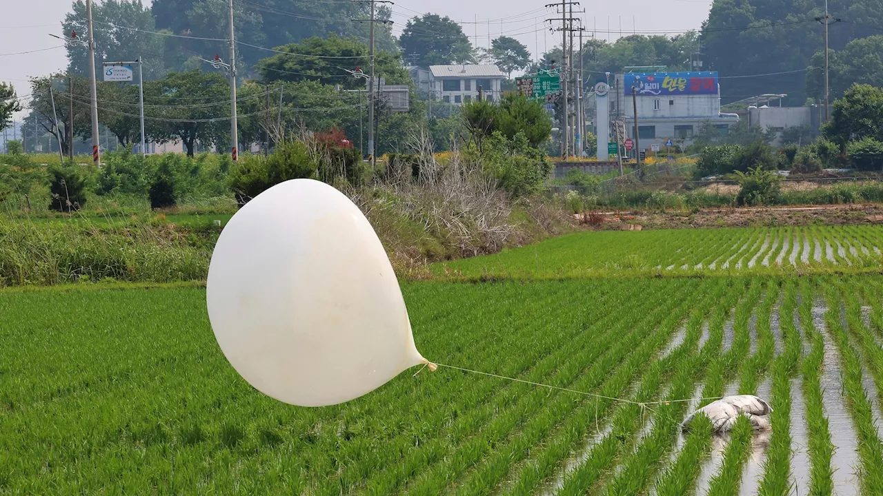 Seoul says North Korea has flown more trash balloons toward South Korea