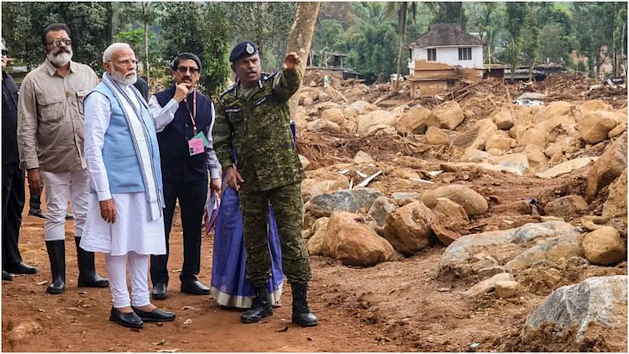 PM Modi in Wayanad: वायनाड में पीएम मोदी ने भूस्खलन पीड़ितों का दर्द जाना, मदद का दिलाया भरोसा, देखें तस्वीरें