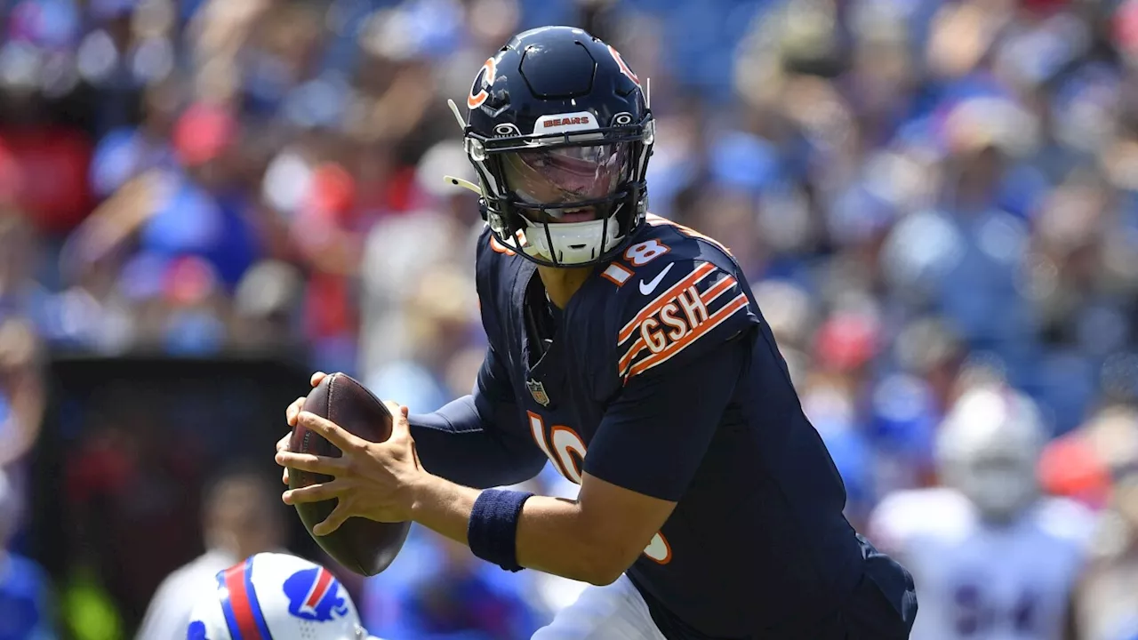 QB Caleb Williams oversees 2 field-goal drives in preseason debut, and Bears rout Bills 33-6