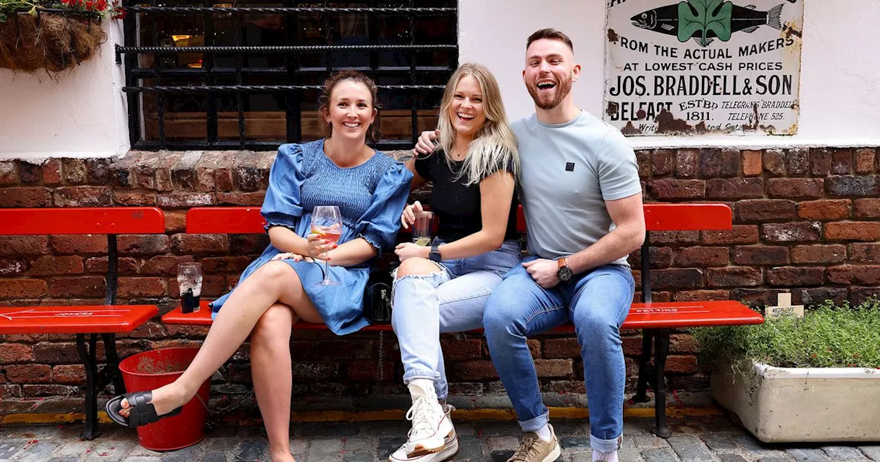 Belfast social photos as punters enjoy a sunny Friday evening in the city