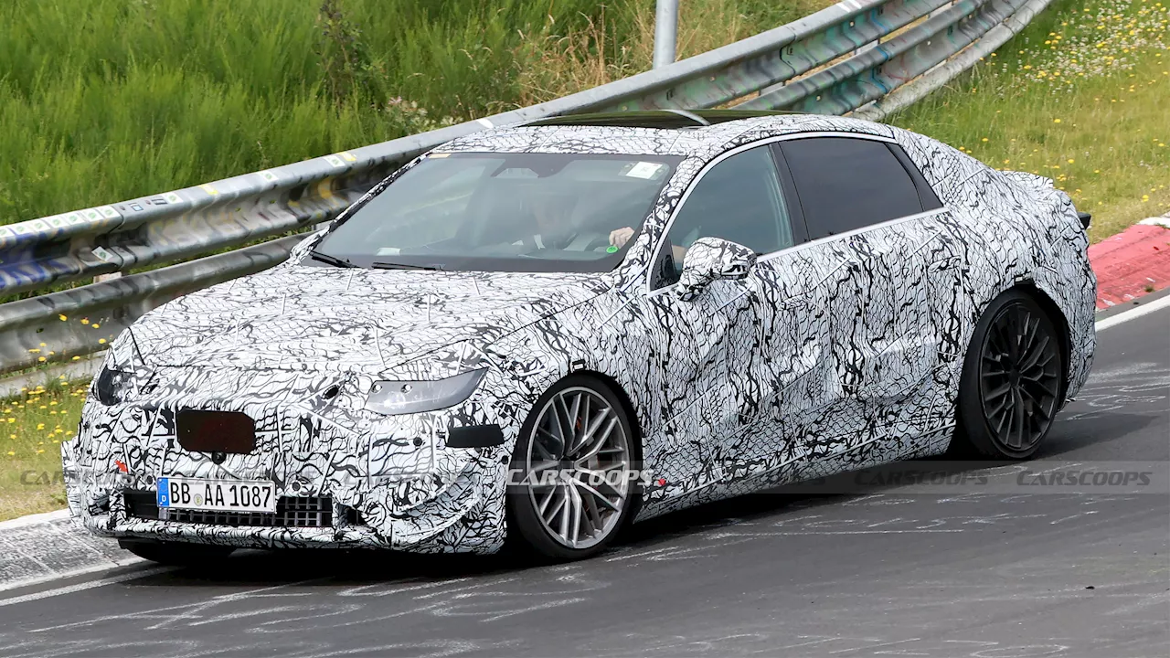 Mercedes-AMG Caught Testing All-Electric C-Class At The ‘Ring