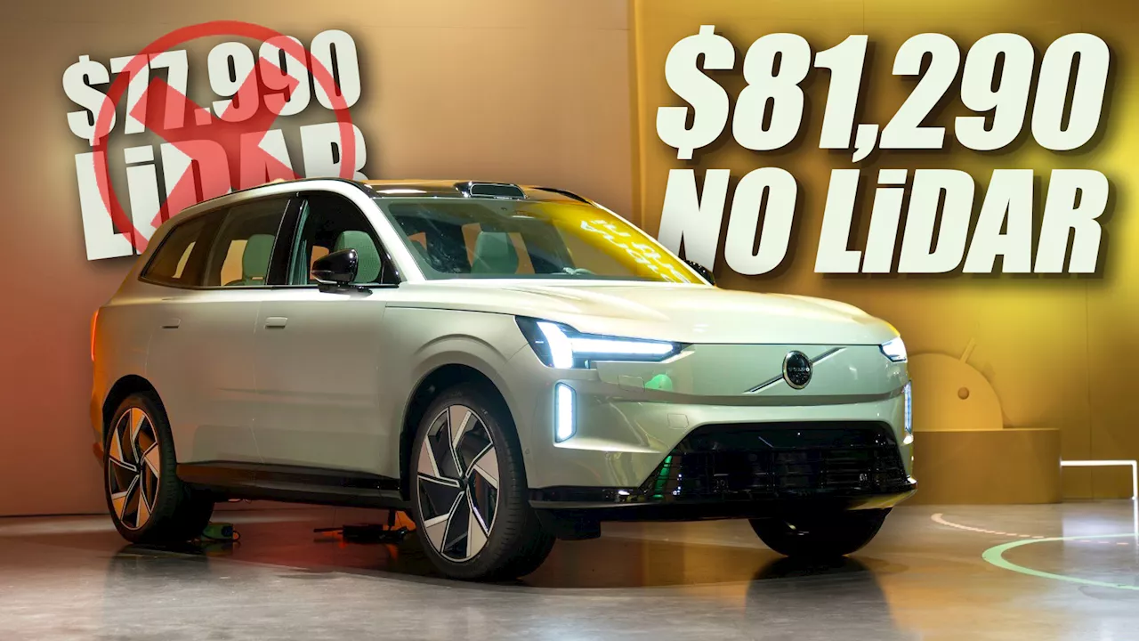 Volvo Quietly Jacks Up EX90 Price While Omitting LiDAR And Other Tech