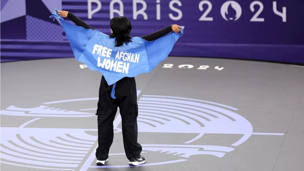 Olympic breaking athlete disqualified for 'free Afghan women' cape