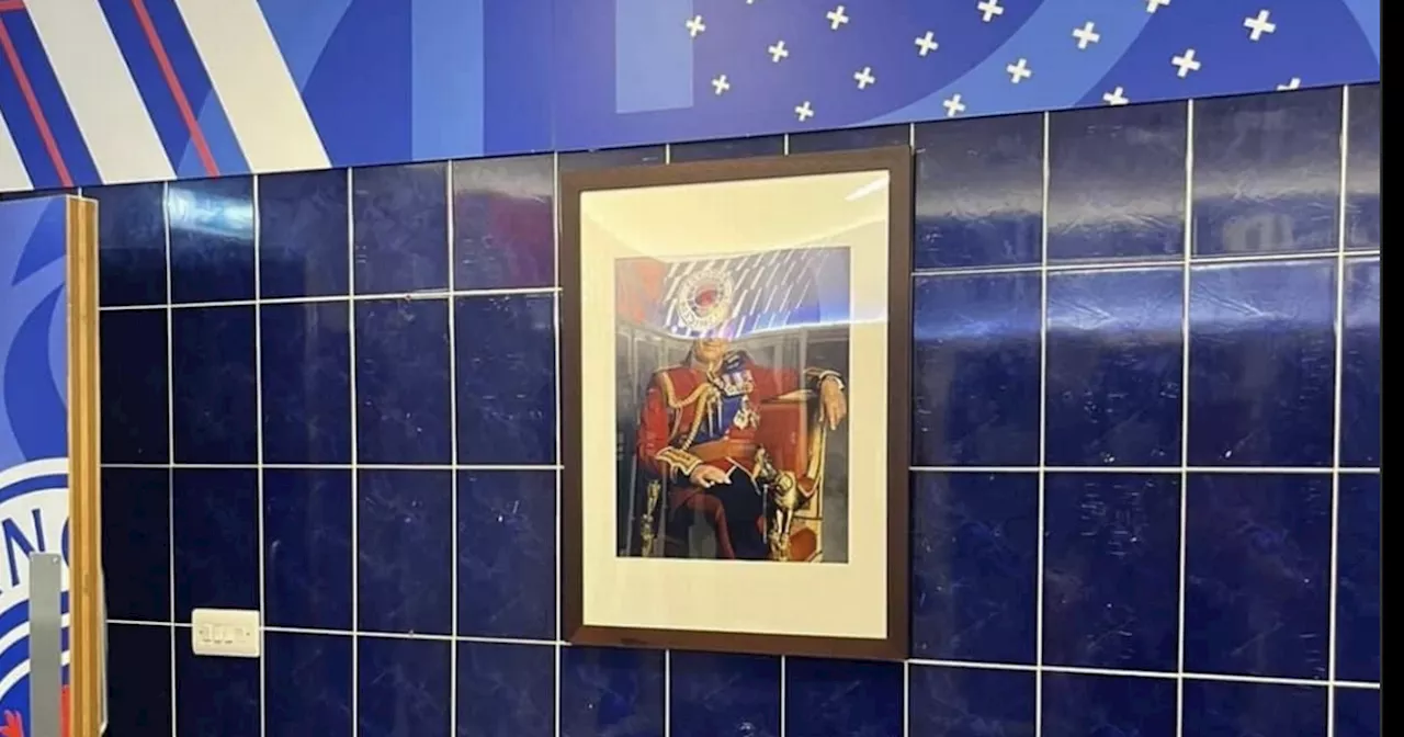 Rangers decant King Charles portrait to Hampden dressing room room