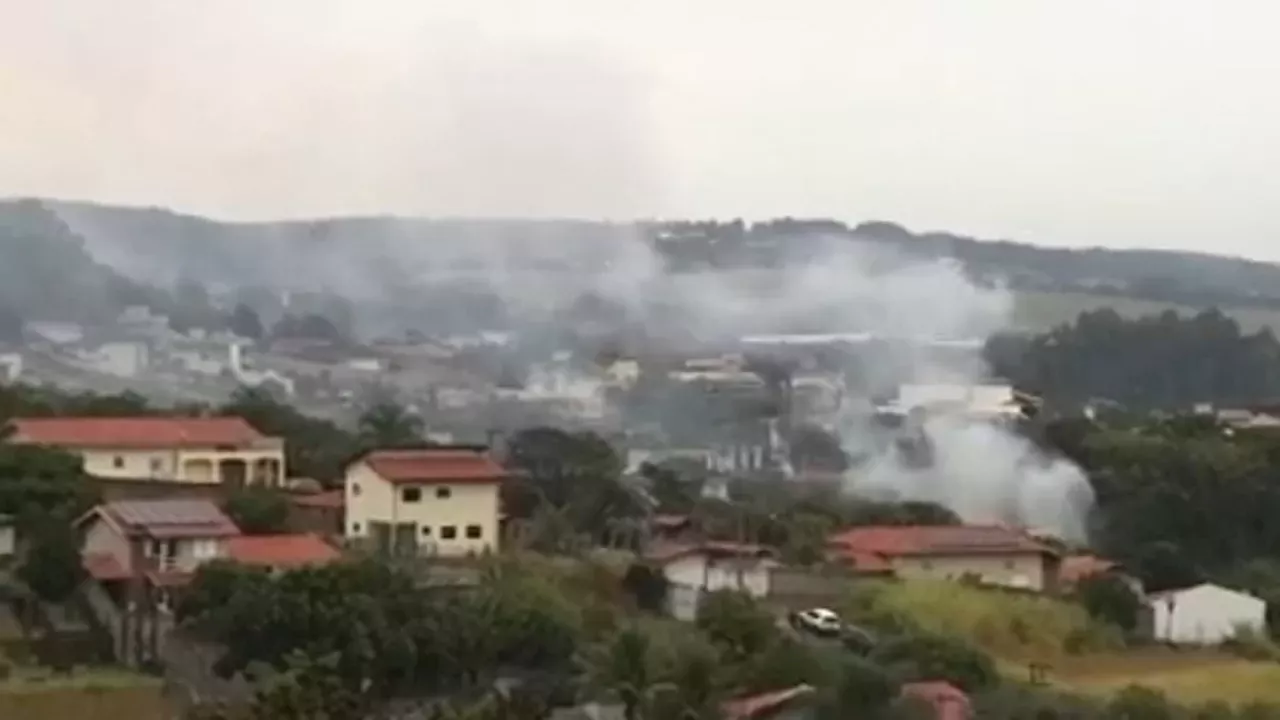 News Shocking footage shows passenger plane crash in Brazil's Sao